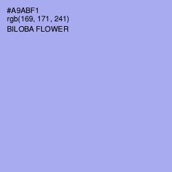 #A9ABF1 - Biloba Flower Color Image